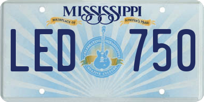 MS license plate LED750