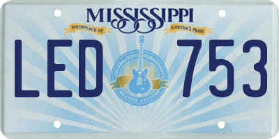 MS license plate LED753