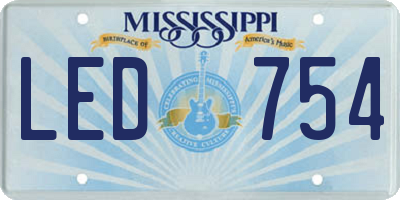 MS license plate LED754