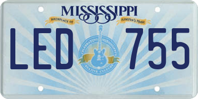 MS license plate LED755