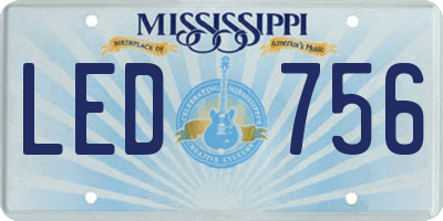 MS license plate LED756