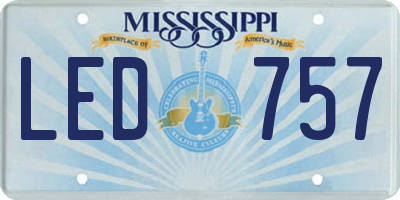 MS license plate LED757