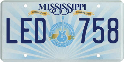 MS license plate LED758