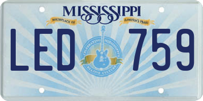 MS license plate LED759