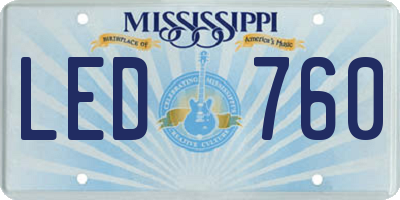 MS license plate LED760