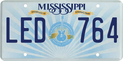 MS license plate LED764