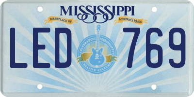 MS license plate LED769