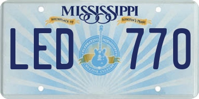 MS license plate LED770