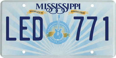 MS license plate LED771