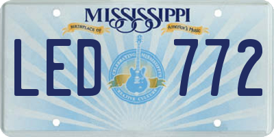 MS license plate LED772