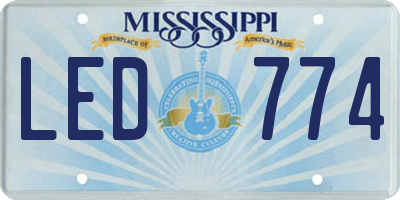 MS license plate LED774