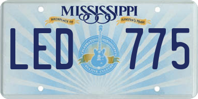 MS license plate LED775