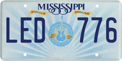 MS license plate LED776