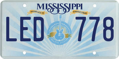 MS license plate LED778