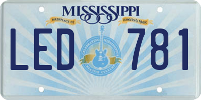 MS license plate LED781