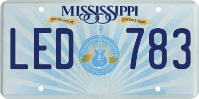MS license plate LED783