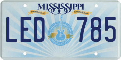 MS license plate LED785