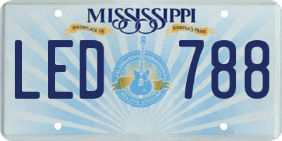 MS license plate LED788