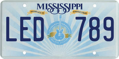 MS license plate LED789