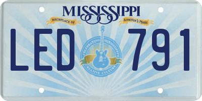 MS license plate LED791
