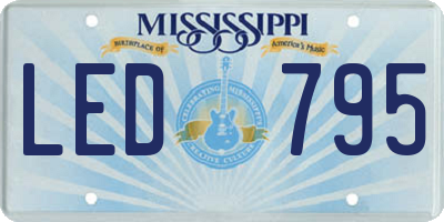 MS license plate LED795