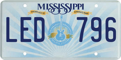 MS license plate LED796