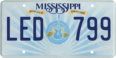 MS license plate LED799