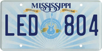 MS license plate LED804