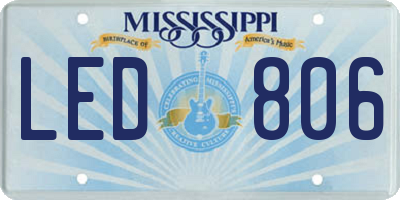 MS license plate LED806