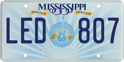 MS license plate LED807