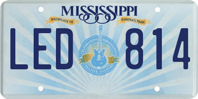 MS license plate LED814