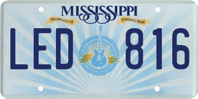 MS license plate LED816