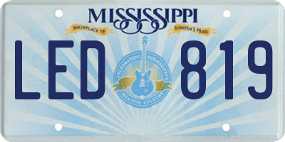 MS license plate LED819