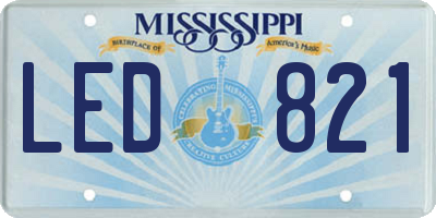 MS license plate LED821