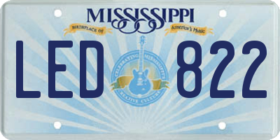 MS license plate LED822