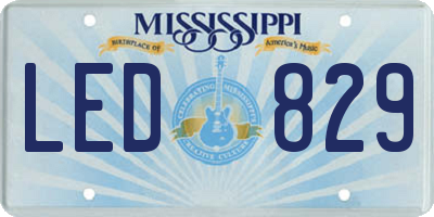 MS license plate LED829
