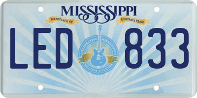 MS license plate LED833