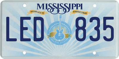 MS license plate LED835