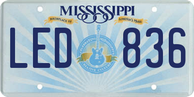 MS license plate LED836