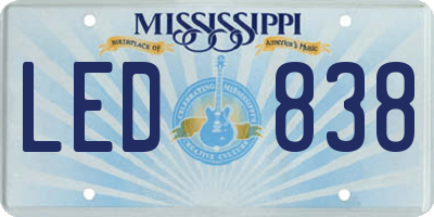 MS license plate LED838