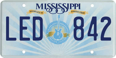 MS license plate LED842