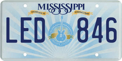 MS license plate LED846