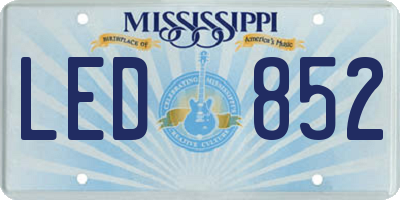 MS license plate LED852