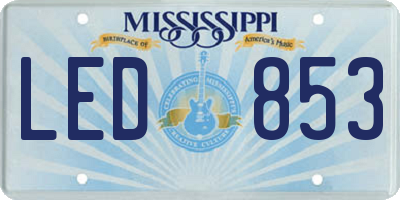 MS license plate LED853