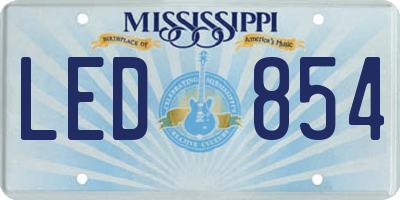 MS license plate LED854