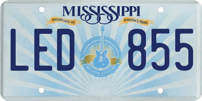 MS license plate LED855