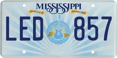 MS license plate LED857