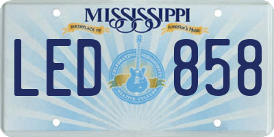 MS license plate LED858