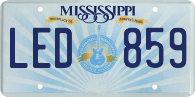 MS license plate LED859