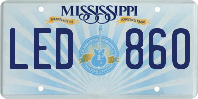 MS license plate LED860